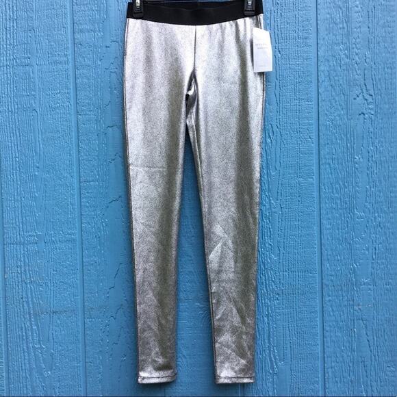 NWT Nordstrom Metallic Shine Skinny Leggings XS - Picture 1 of 6